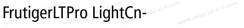 FrutigerLTPro LightCn字体转换